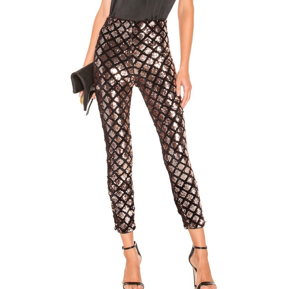 Lovers and Friends Sequin & Velvet leggings